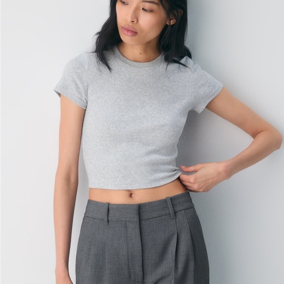 NWT Aritzia homestretch waist tee small - Picture 2 of 7